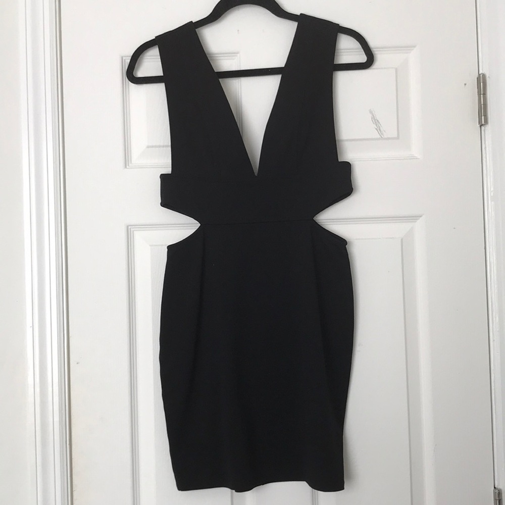SILENCE + NOISE BLACK MINI DRESS
